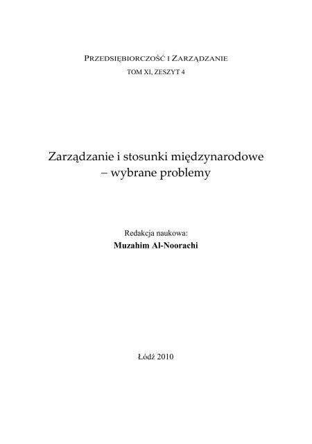 pobierz plik - PrzedsiÄbiorczoÅÄ i ZarzÄdzanie