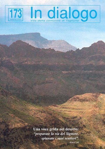 Una voce grida nel deserto: - Tagliuno