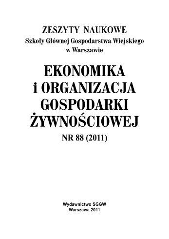 pobierz - WydziaÅ Nauk Ekonomicznych SGGW w Warszawie