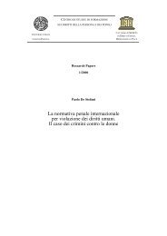 Diritto penale internazionale e crimini contro le donne - Diritti umani ...