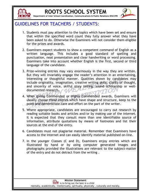 commonwealth essay competition - write around the world -2009