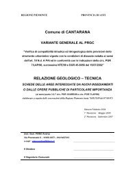 relazione geologico – tecnica - Comuni in Rete