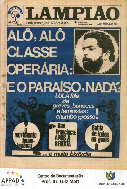 18 - LAMPIAO DA ESQUINA EDICAO 14 - JULHO 1979