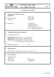 Material Safety Data Sheet Polyfin - Polyfin AG