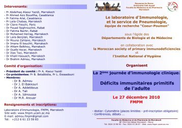 JournÃ©e DIP-FMPM.ppp - FacultÃ© de MÃ©decine et de Pharmacie de ...