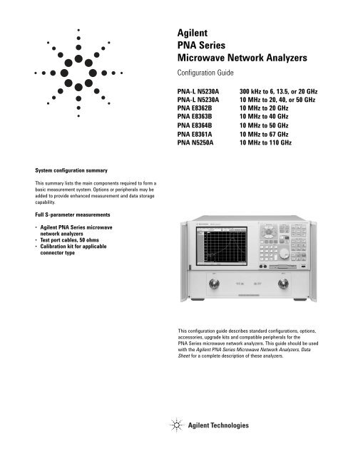 PNA-L Network Analyzers