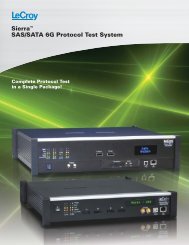 LeCroy Sierra Datasheet - Inceleris