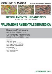 valutazione ambientale strategica - Verso il regolamento urbanistico