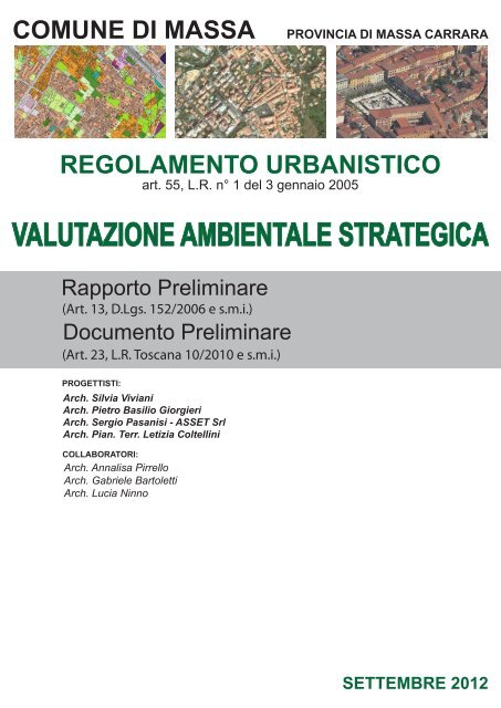 valutazione ambientale strategica - Verso il regolamento urbanistico