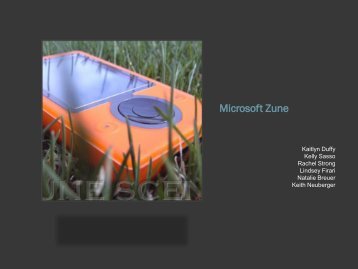 Microsoft Zune Presentation