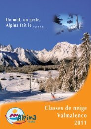 Classes de neige Valmalenco 2011 - Alpina
