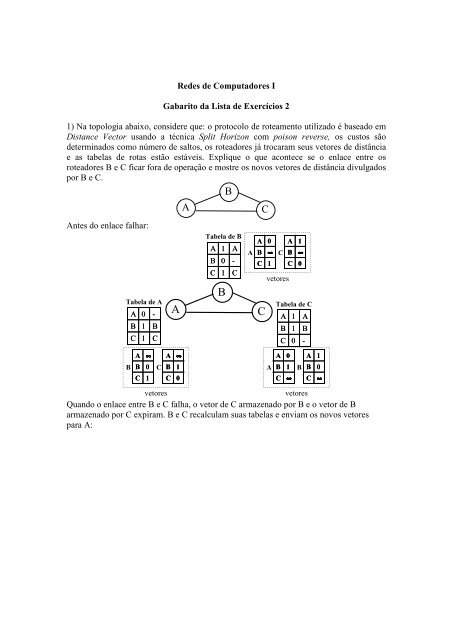 Redes de Computadores I Gabarito da Lista de ExercÃ­cios 2 1 ... - UFF