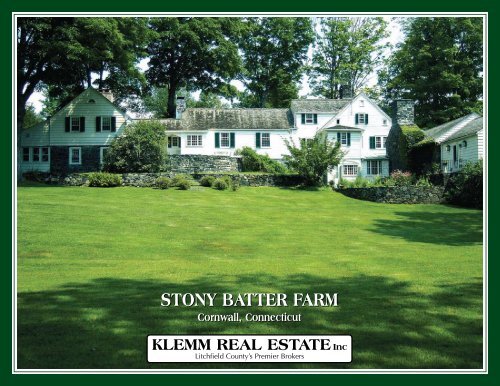 STony bATTER fARM STony bATTER fARM - Klemm Real Estate, Inc.