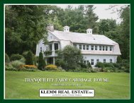 Tranquility Farm Carriage House - Klemm Real Estate, Inc.