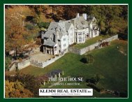 ThE RyE houSE ThE RyE houSE - Klemm Real Estate, Inc.
