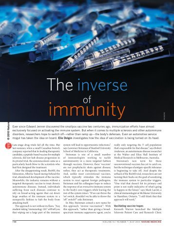 The inverse of immunity - Elie Dolgin
