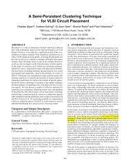 A Semi-Persistent Clustering Technique for VLSI Circuit Placement