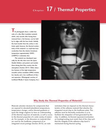 Chapter 17 / Thermal Properties