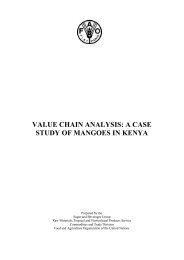 fao:value chain analysis: a case study of mangoes in kenya