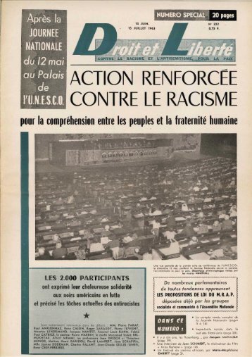 ACTION RENFORCEE CONTRE LE RACISME - Archives du MRAP