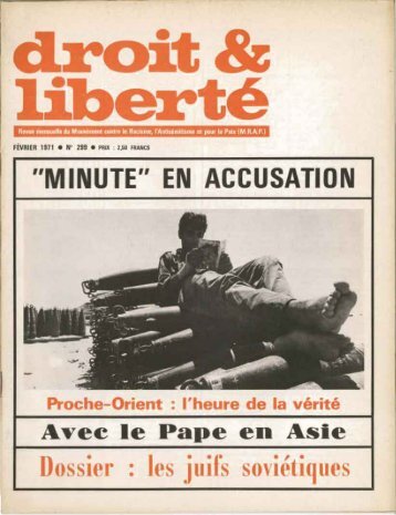 Dossier : les juifs soviÃ©ti(lues - Archives du MRAP