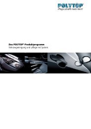 Produktprogramm Fahrzeugreinigung und - POLYTOP Autopflege ...