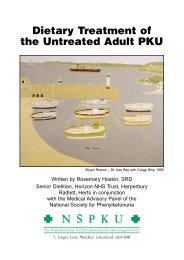 Dietary Treatment of the Untreated Adult PKU