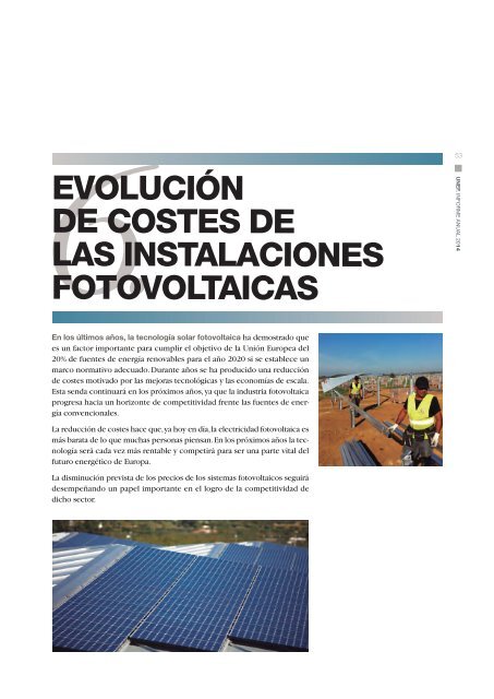 LA ENERGÍA FOTOVOLTAICA CONQUISTA EL MERCADO