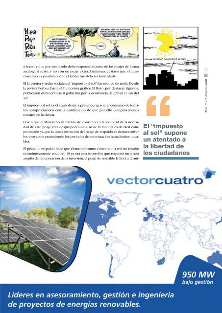 LA ENERGÍA FOTOVOLTAICA CONQUISTA EL MERCADO