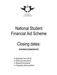 NSFAS Application 2016