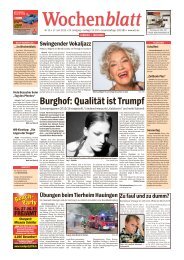 Burghof: Qualität ist Trumpf