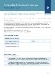 Nomination form - ICI Pension Fund