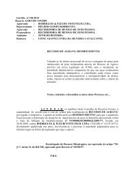 AcÃ³rdÃ£o nÂº 184/2010 Recurso AGR/CRF-319/2009 Agravante ...