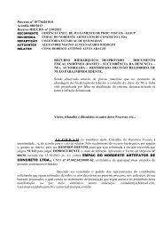 Processo nÂº 1077662010-0 AcÃ³rdÃ£o 080/2013 Recurso HIE/CRF- nÂº ...