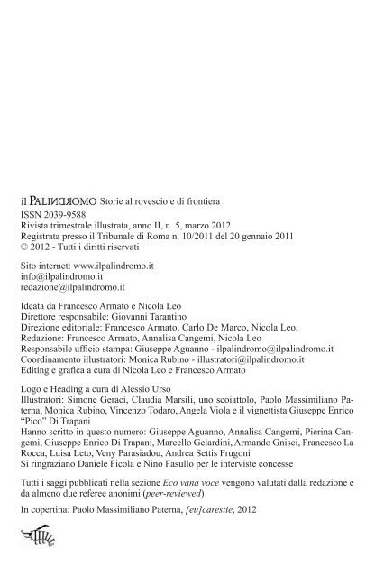 scarica in pdf - Il Palindromo