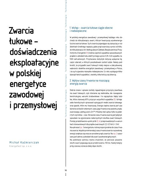 zwarcia Åukowe â doÅwiadczenia ... - Elektroenergetyka