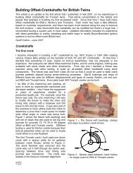 Building Offset-Crankshafts for British Twins - British Cycle Supply