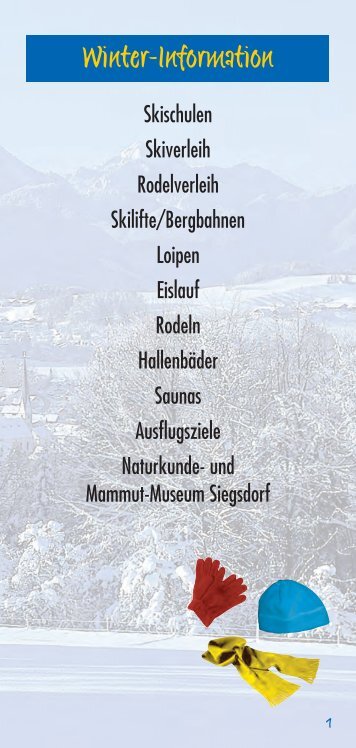 Winter-Information - Siegsdorf