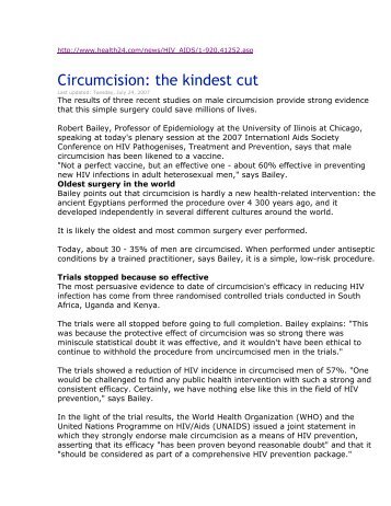 Circumcision: the kindest cut - Pollock Clinics