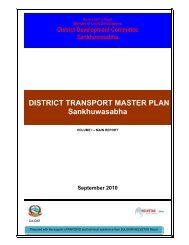 DISTRICT TRANSPORT MASTER PLAN Sankhuwasabha