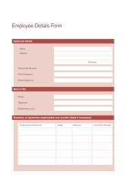 Employee Details Form - SEIB