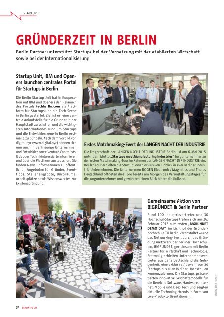 Berlin to go, Ausgabe 1.2015