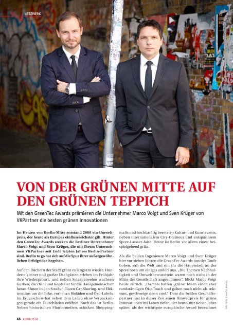 Berlin to go, Ausgabe 1.2015