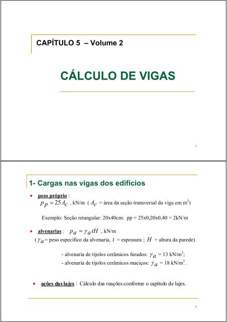 CÃLCULO DE VIGAS - Editora DUNAS