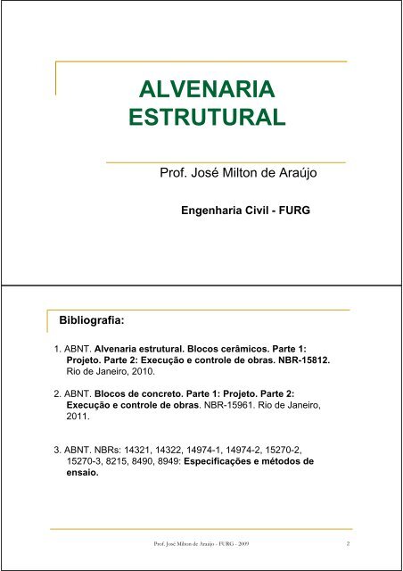 ALVENARIA ESTRUTURAL - Editora DUNAS