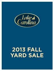 download the yard sale map - Lake Carolina