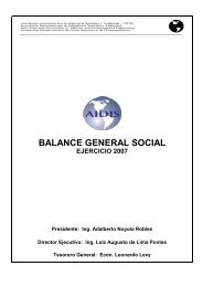 BALANCE GENERAL SOCIAL - AIDIS