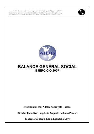 BALANCE GENERAL SOCIAL - AIDIS