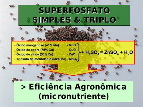 Fontes de Micronutrientes - Adubos e AdubaÃ§Ãµes