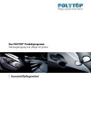 Kunststoffpflegemittel - POLYTOP Autopflege GmbH